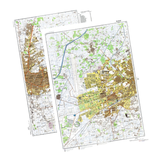 Multan (Pakistan) 2-Sheet Set - Soviet Military City Plans