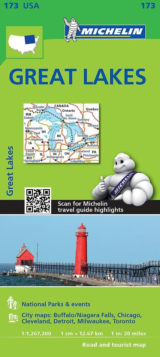 Great Lakes Road and Tourist Map