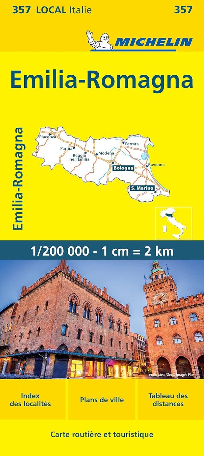 Emilia-Romagna, Italy Road Map