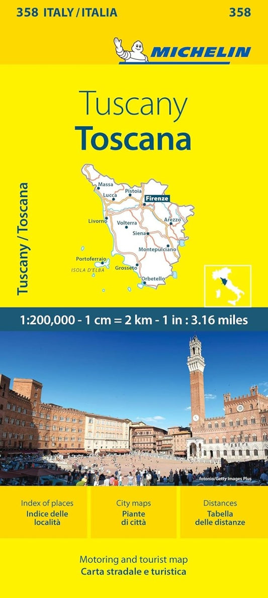 Toscana, Italy Regional Map