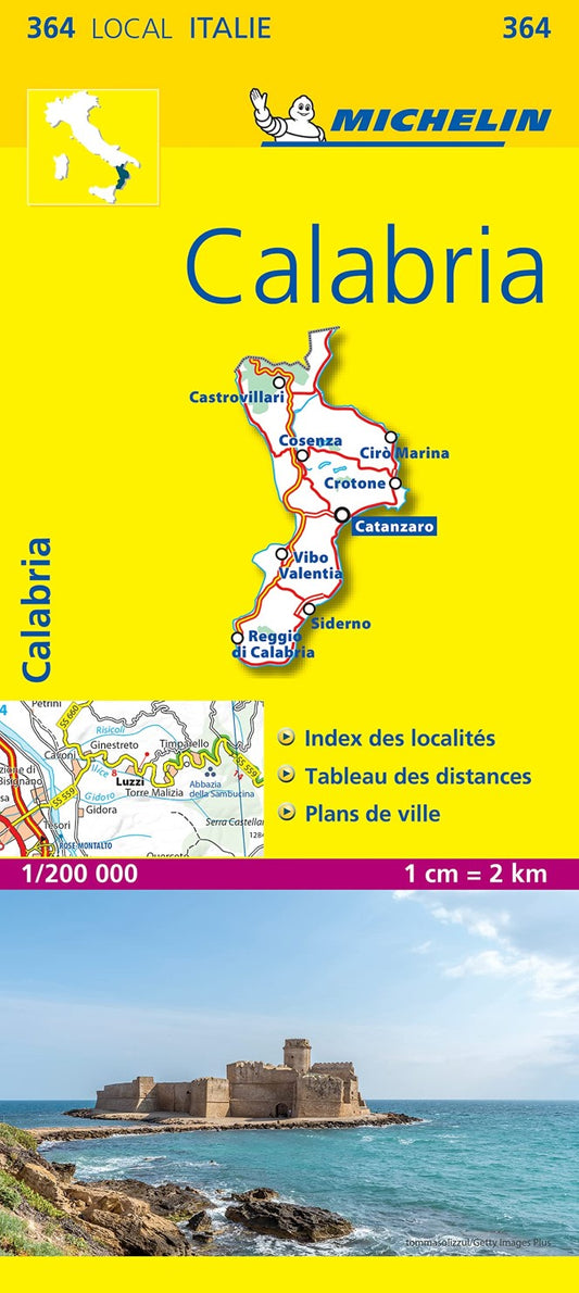 Calabria : 1:200 000 Road Map