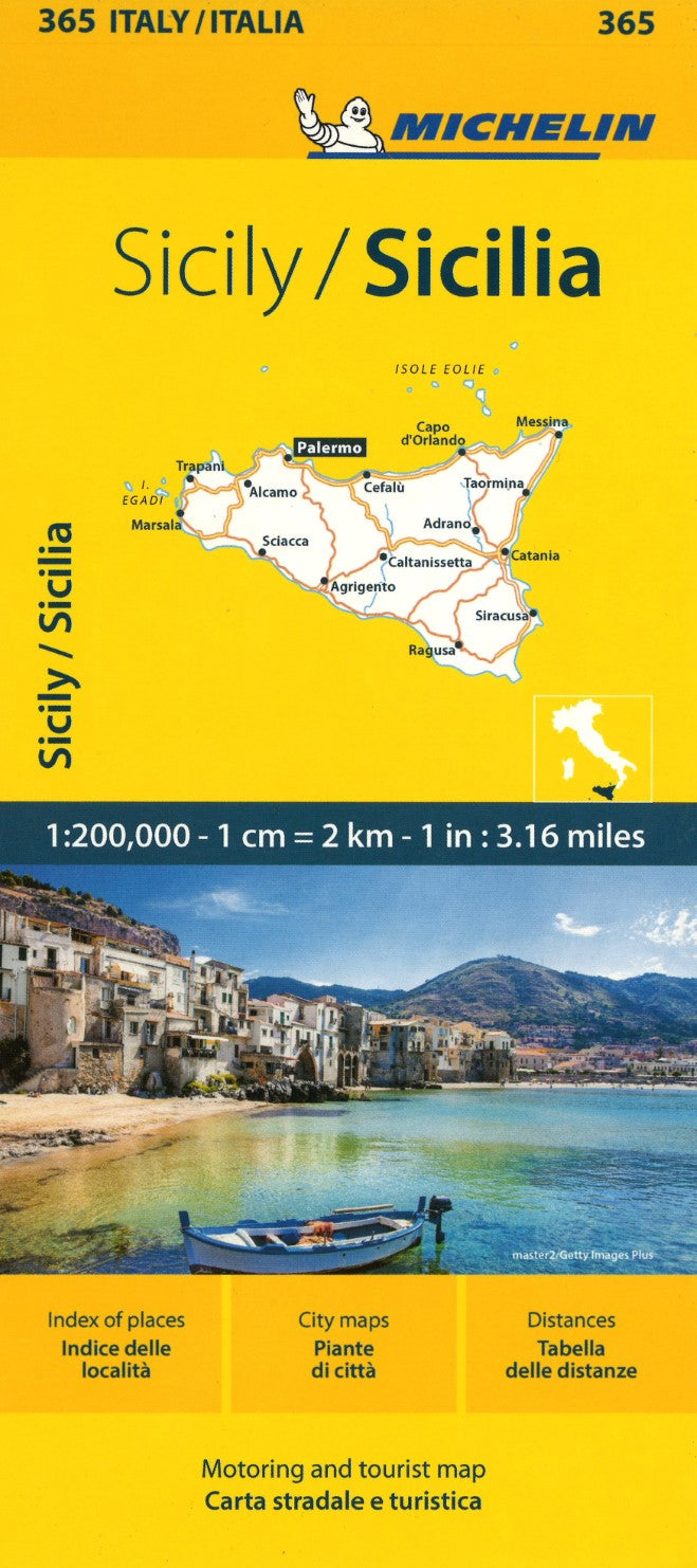 Sicily, Italy Road Map