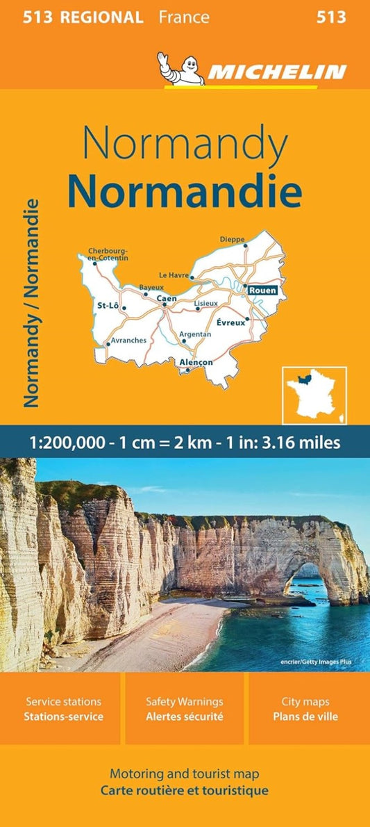 Normandy : road and tourist map 1:200 000
