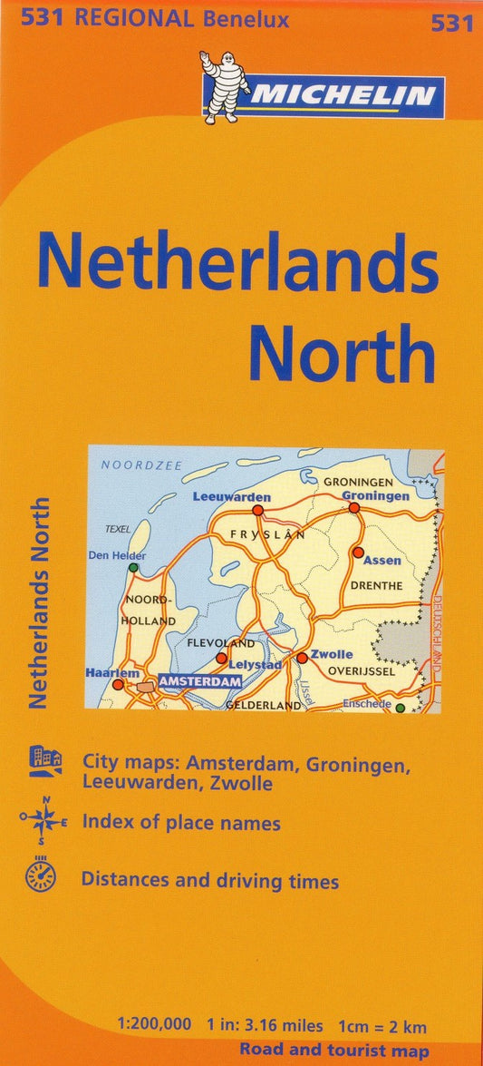Netherlands north Road Map