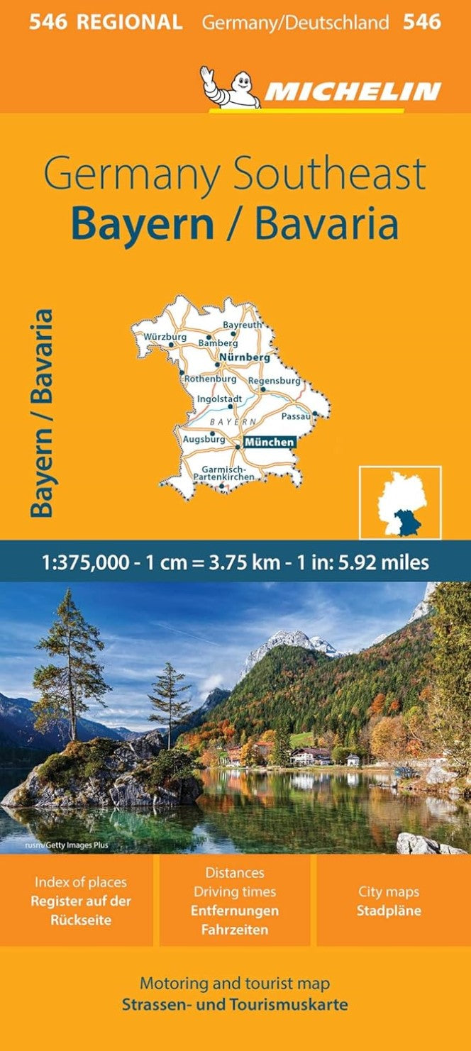 Germany Southeast / Bavaria Road Map