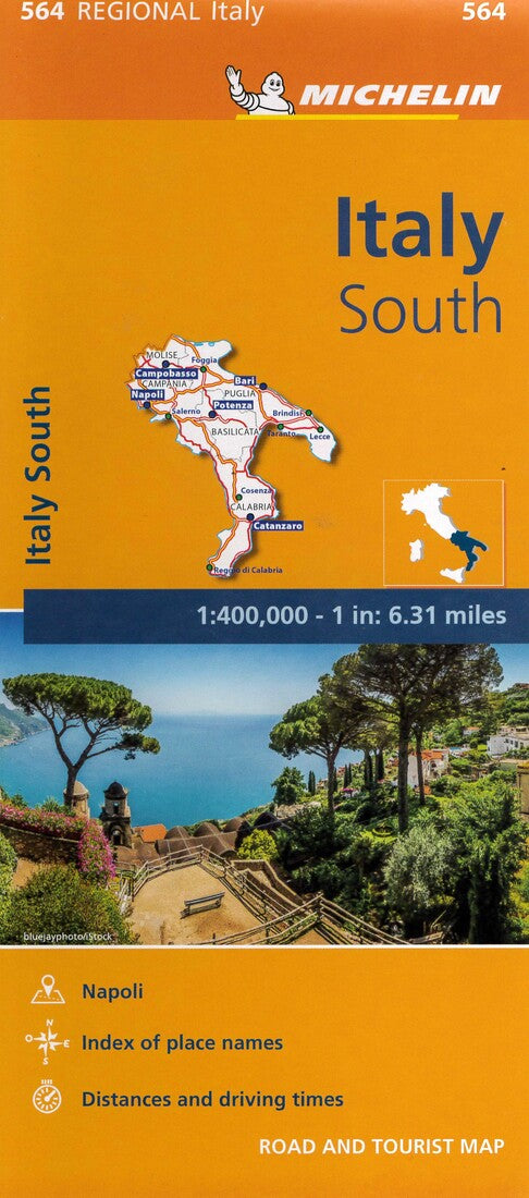 Italy south : road and tourist map 1:400,000