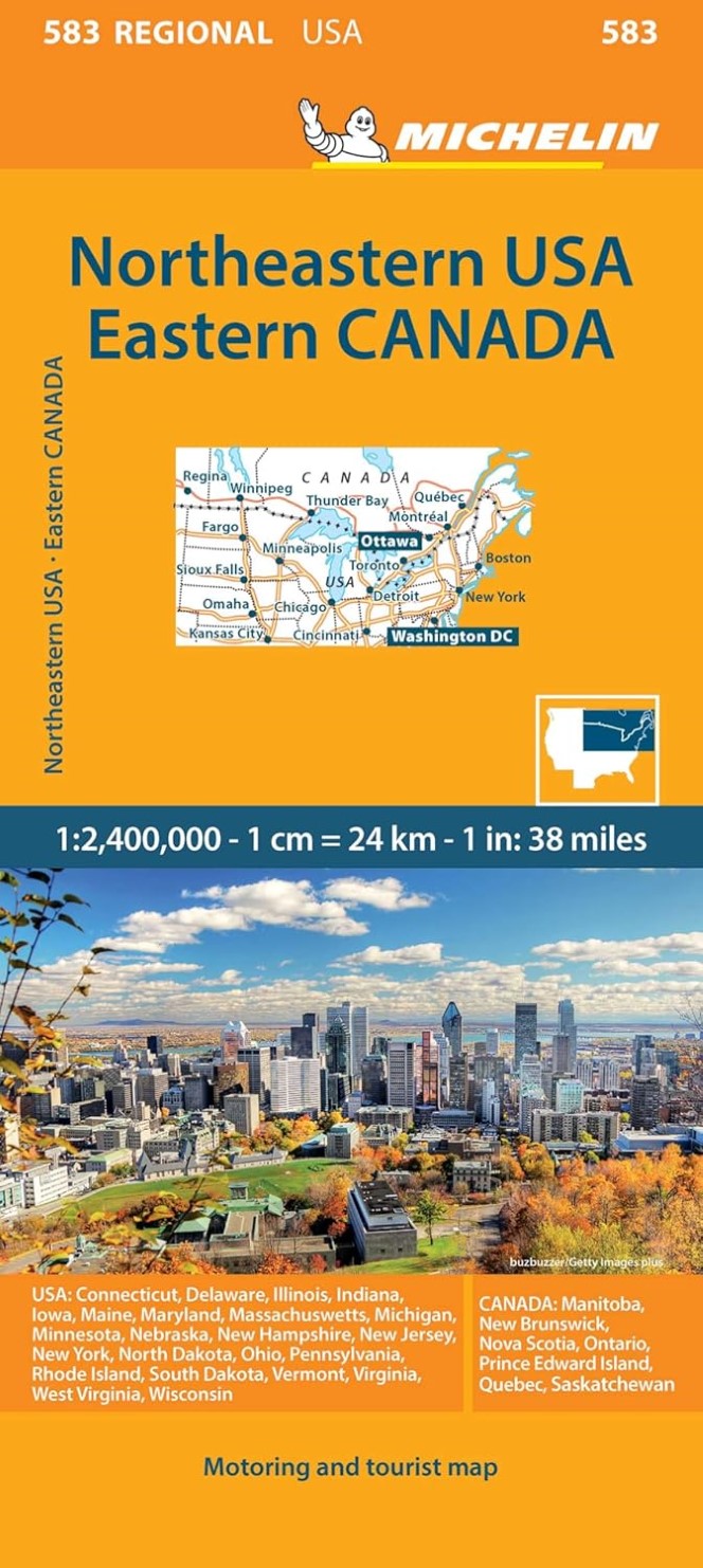 USA Northeast / Canada East Road Map