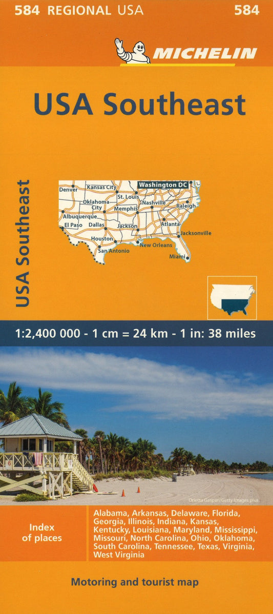 USA : southeastern Road Map