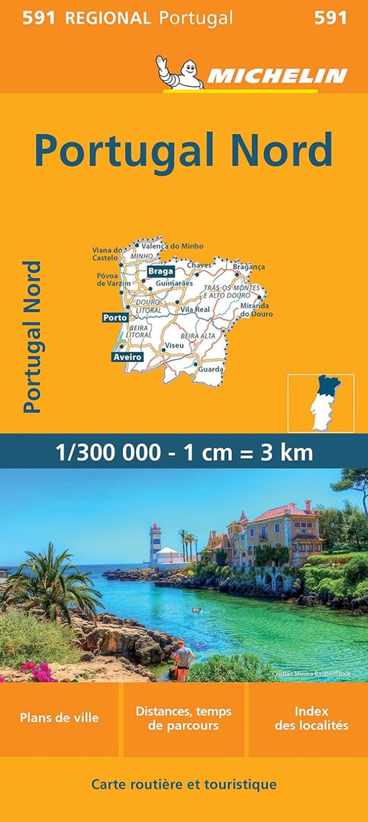 Portugal North (Portugal Nord) Road Map