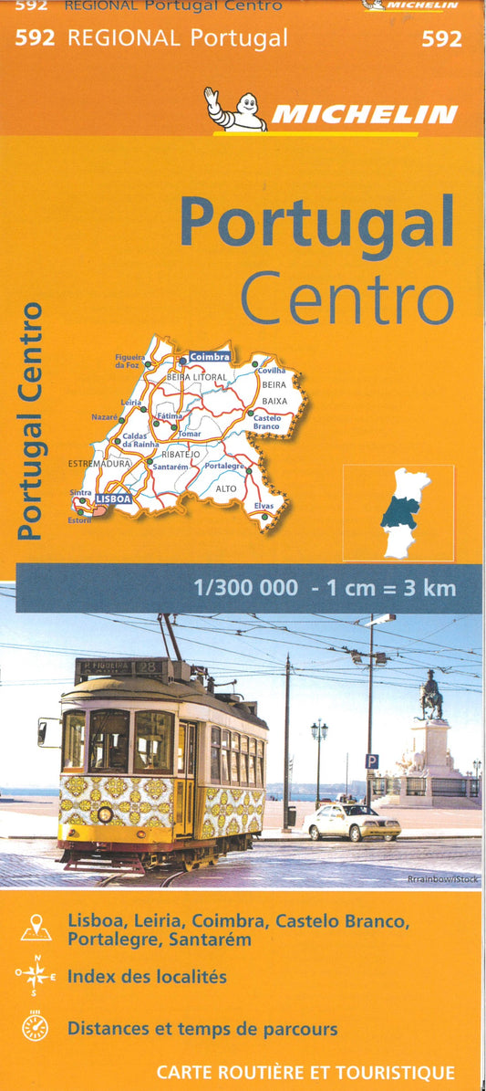 Portugal Central Road Map
