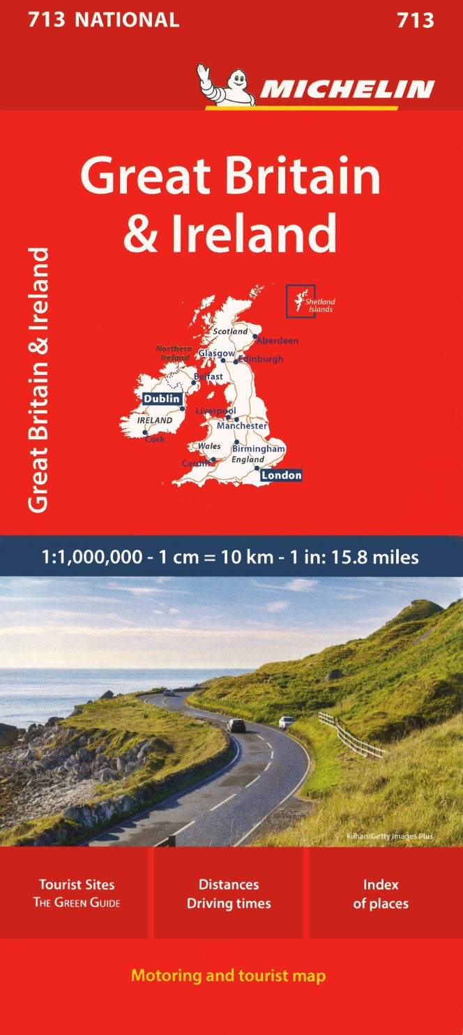 Great Britain & Ireland Road Map #713