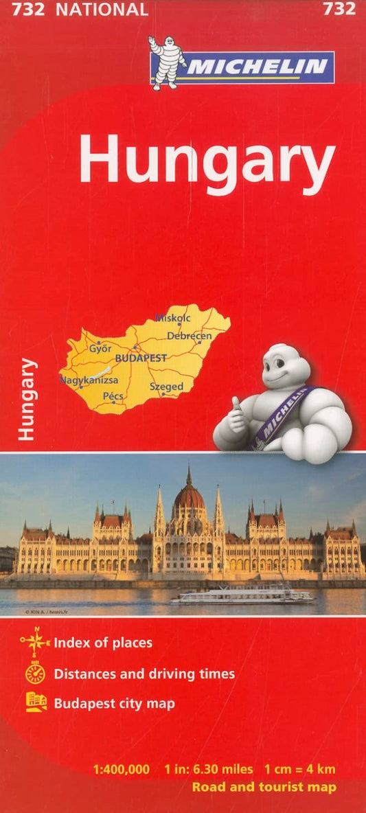 Hungary 1:400,000 : road and tourist map 732