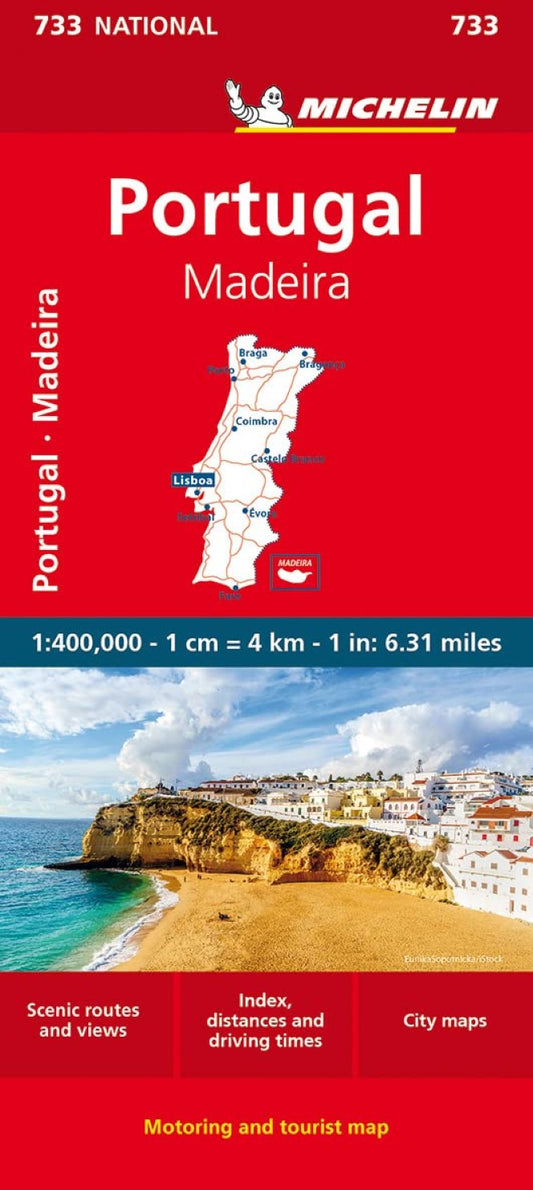Portugal with Madeira (Michelin Map #733)