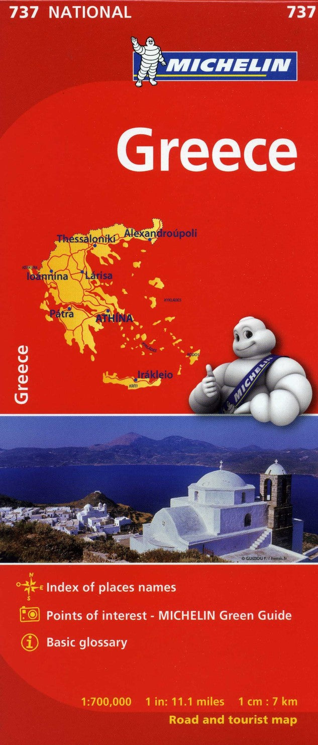 Greece 1:700,000 : road and tourist map