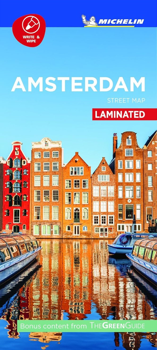 Amsterdam Laminated City Map