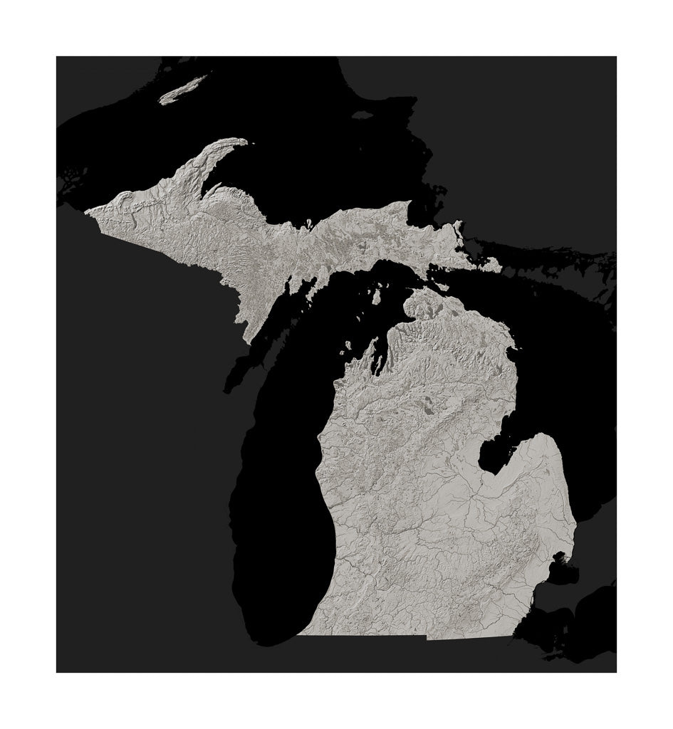 Michigan Archival Print – Longitude Maps