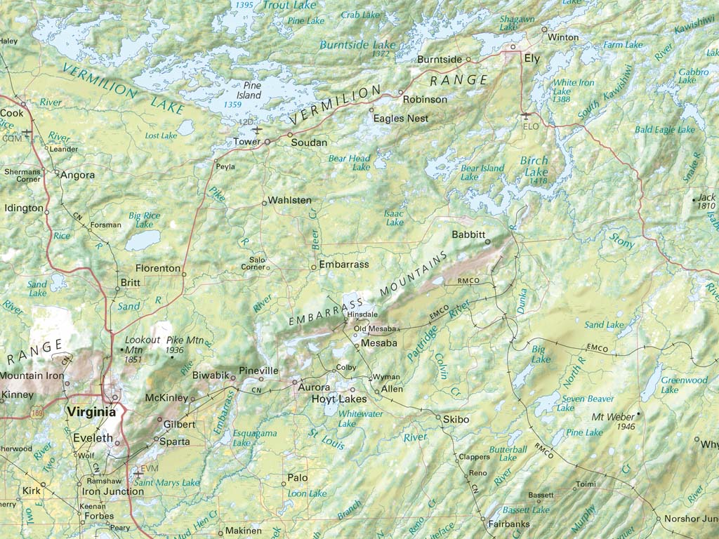 Minnesota Land Cover Fine Art Print Map