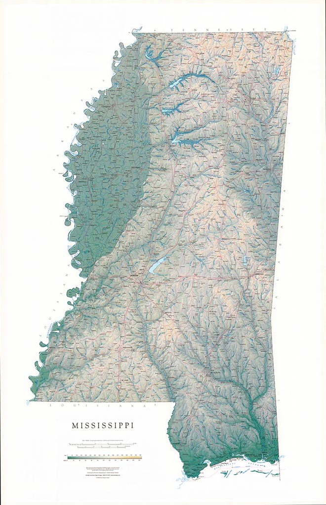 Mississippi [Physical, 48x32, Laminated]