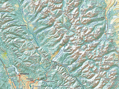 Montana Land Cover Fine Art Print Map