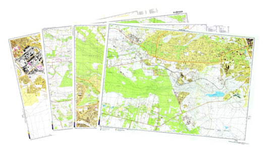 Nairobi (Kenya) 4-Sheet Map Set - Soviet Military City Plans