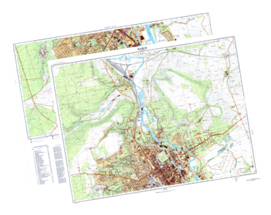 Nancy (France) 2-Sheet Set - Soviet Military City Plans