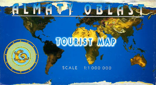 Almaty Oblast Tourist Map Scale 1:1,000,000