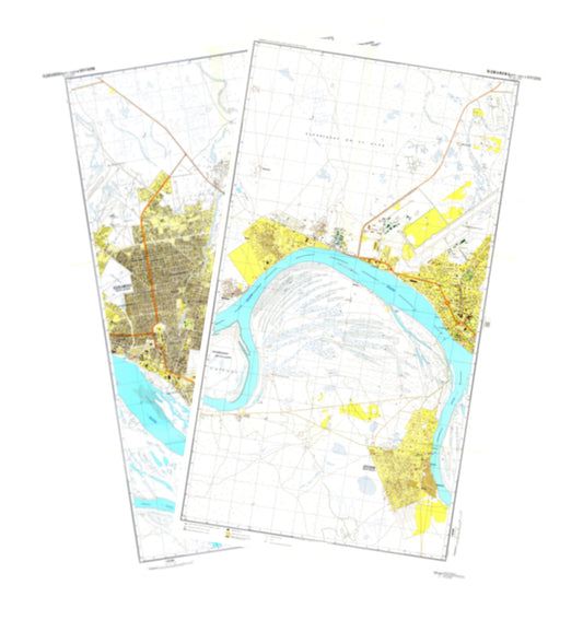 Ndjamena (Chad) 2-Sheet Set - Soviet Military City Plans