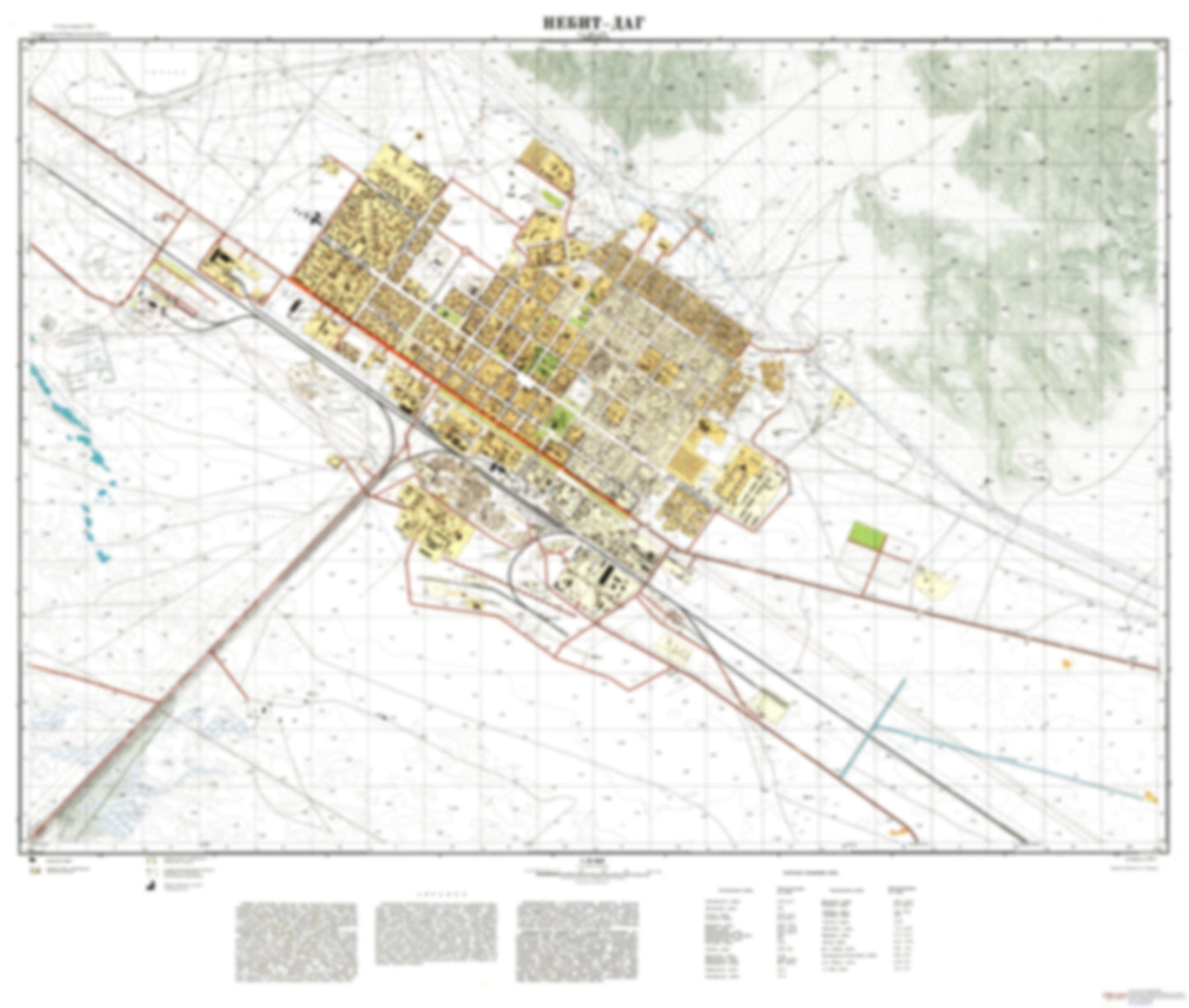 Nebit Dag (Turkmenistan) - Soviet Military City Plans