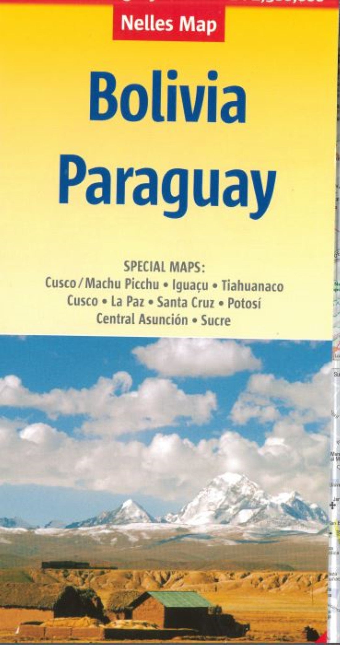 Bolivia : Paraguay Tourist Map