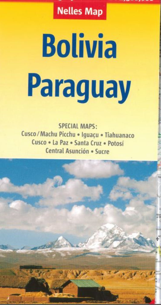 Bolivia : Paraguay Tourist Map