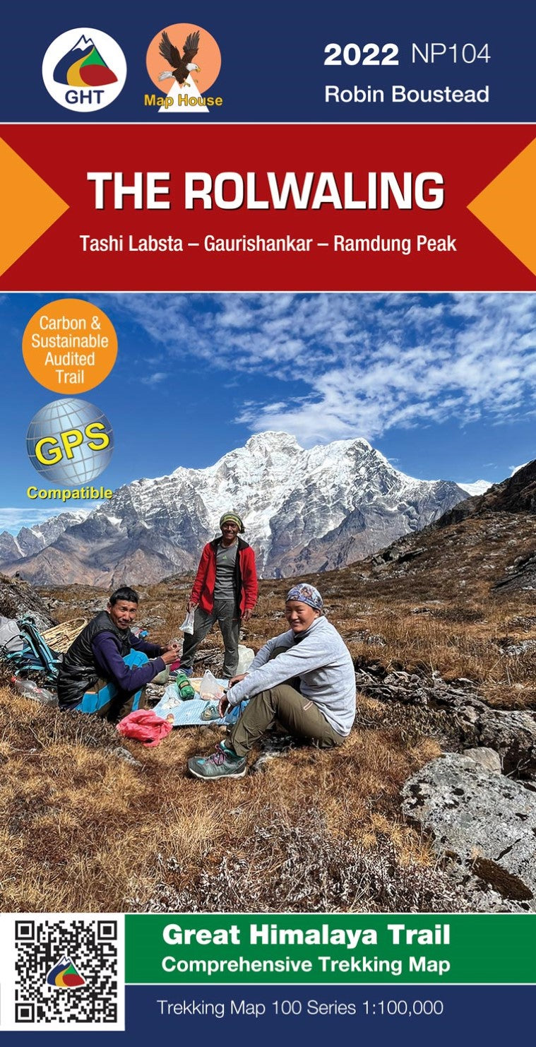 The Rolwaling Trekking Map : Tashi Labsta - Gaurishankar - Ramdung Peak