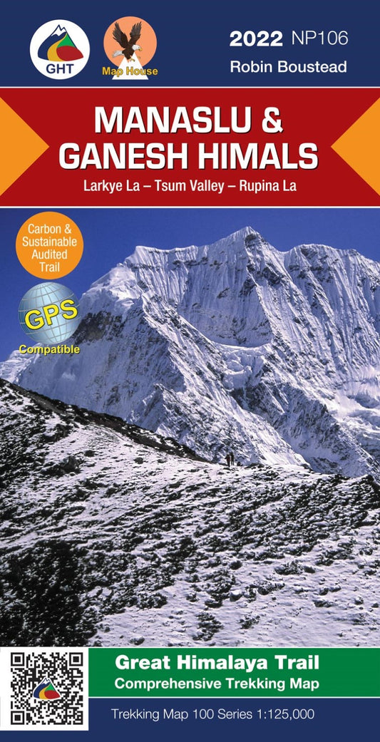 Manaslu and Ganesh Himals Region: 1:125,000 Trekking Map (The Great Himalaya Trail Series Maps NP106)