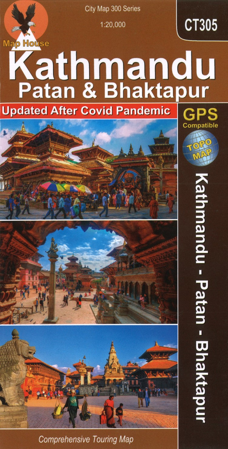 Kathmandu, Nepal City Map : Patan & Bhaktapur City Map