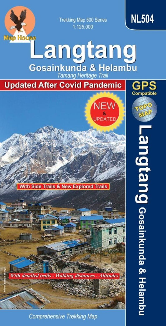 Langtang : Gosainkunda - Helambu - Tamang Heritage Trail : 1:125,000 Trekking Map