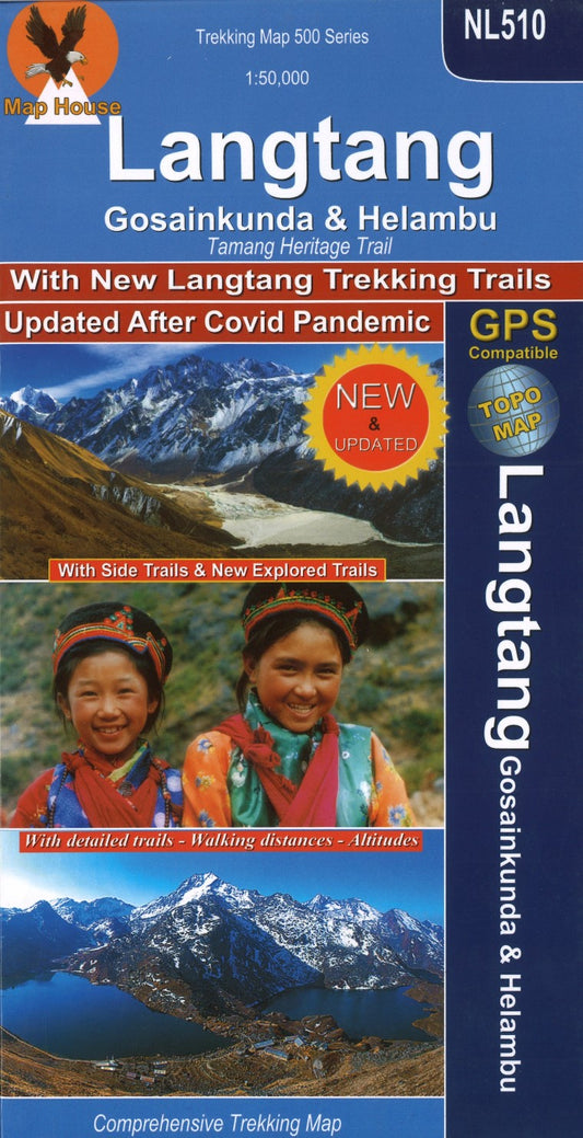 Langtang 1:50,000 Comprehensive Trekking Map