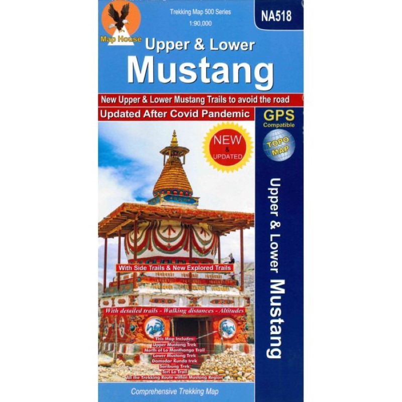 Upper & Lower Mustang : Nepal Trekking Map NA518