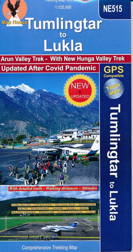 Tumlingtar to Lukla Comprehensive Trekking Map