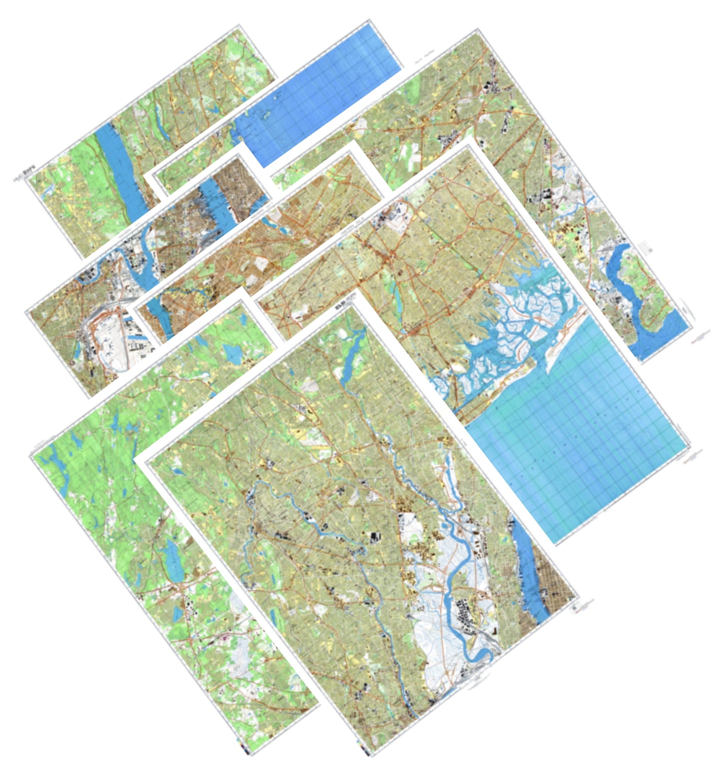 New York, NY (USA) 9-Sheet Set - Soviet Military City Plans