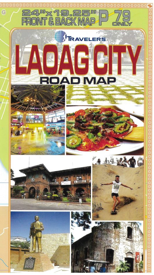 Laoag City with Vigan City Road Map