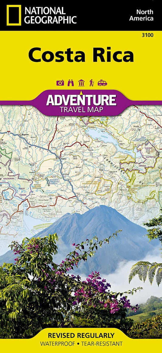 Costa Rica Adventure Map 3100