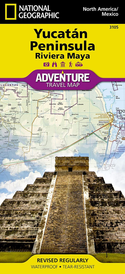 Yucatan, Mexico Adventure Map 3105