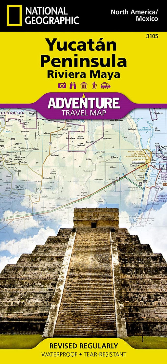 Yucatan, Mexico Adventure Map 3105