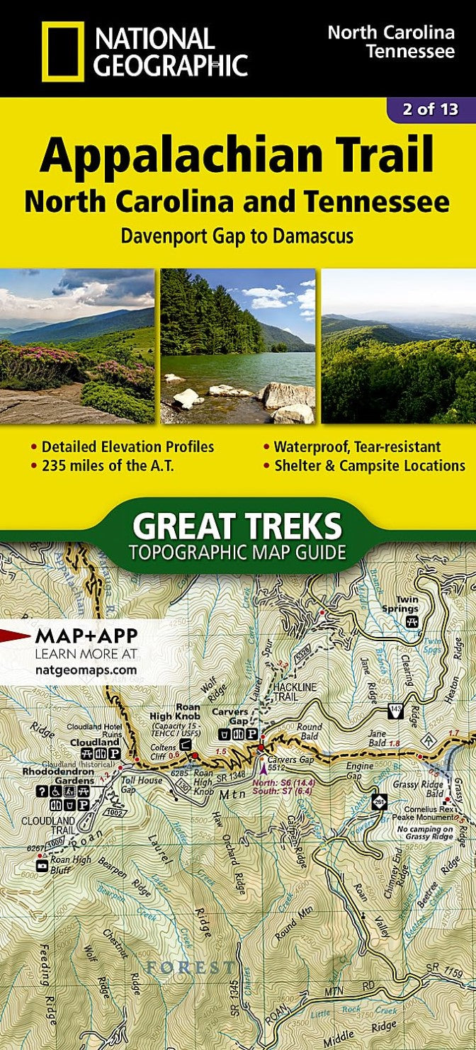 Appalachian Trail : Davenport Gap to Damascus : topographic map guide