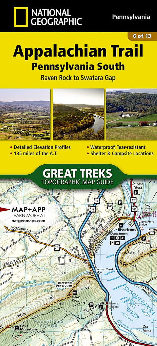 Appalachian Trail : Raven Rock to Swatara Gap : topographic map guide