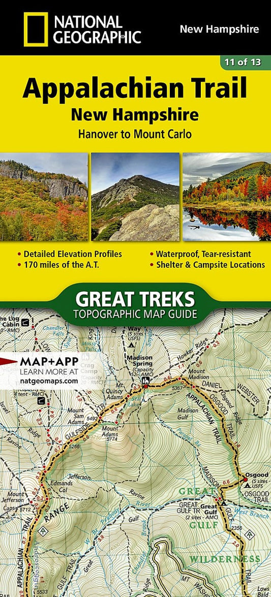 Appalachian Trail : Hanover to Mount Carlo : topographic map guide