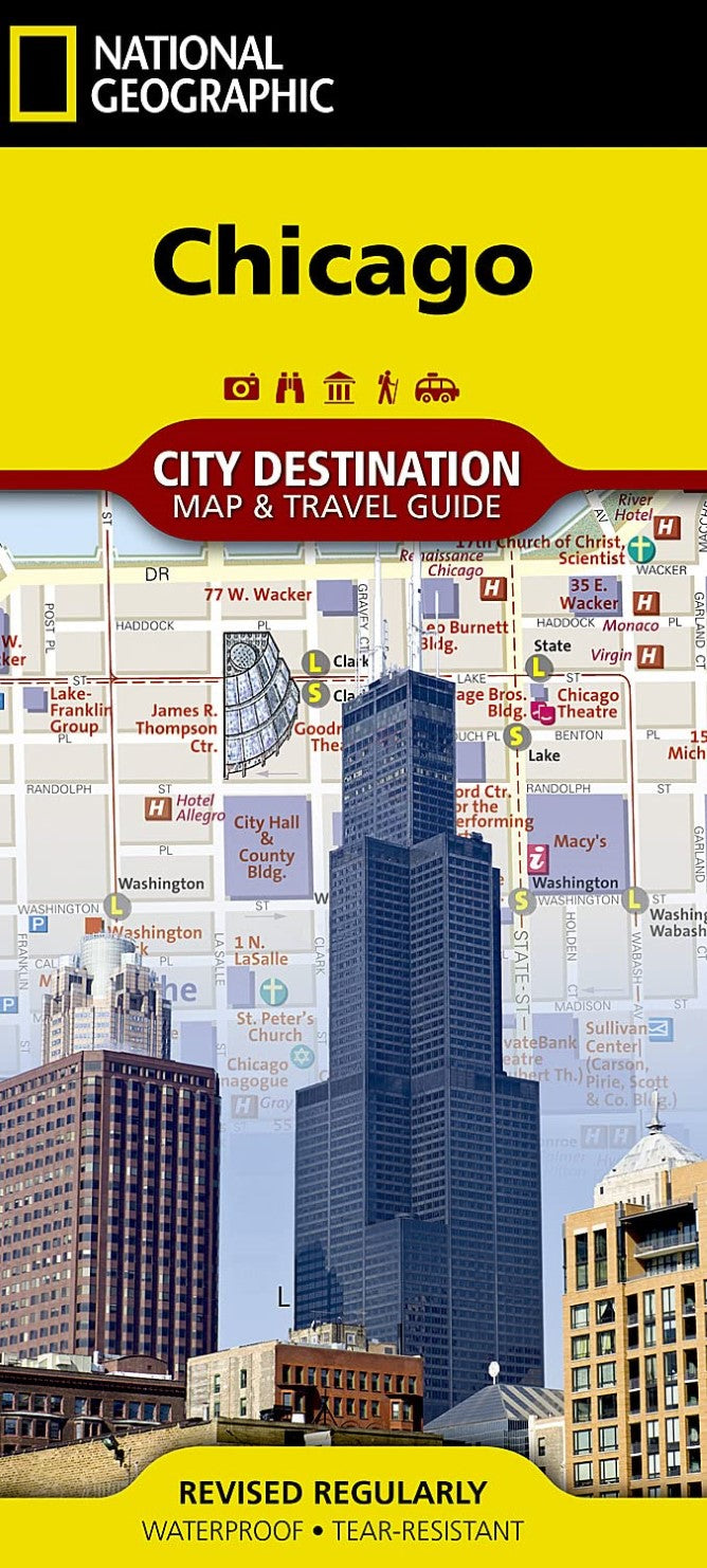 Chicago, Illinois City Destination Map and Travel Guide
