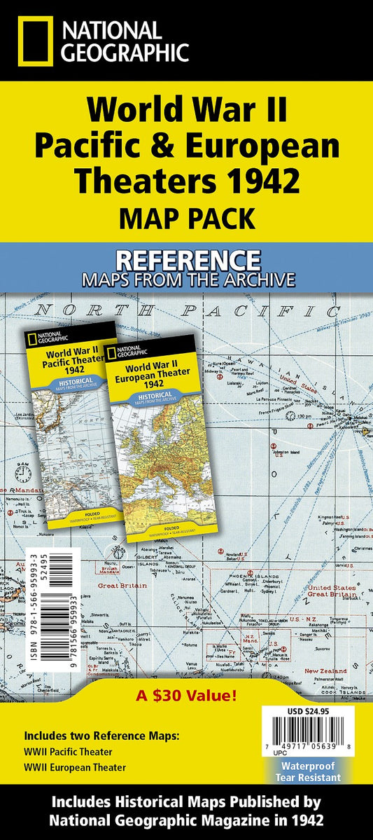 WWII Pacific and European Theaters (from the archive) Folded Map Pack