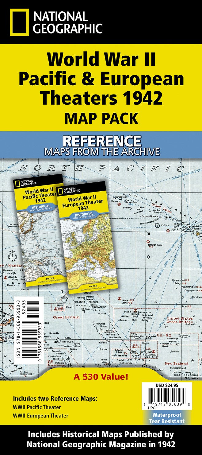 WWII Pacific and European Theaters (from the archive) Folded Map Pack