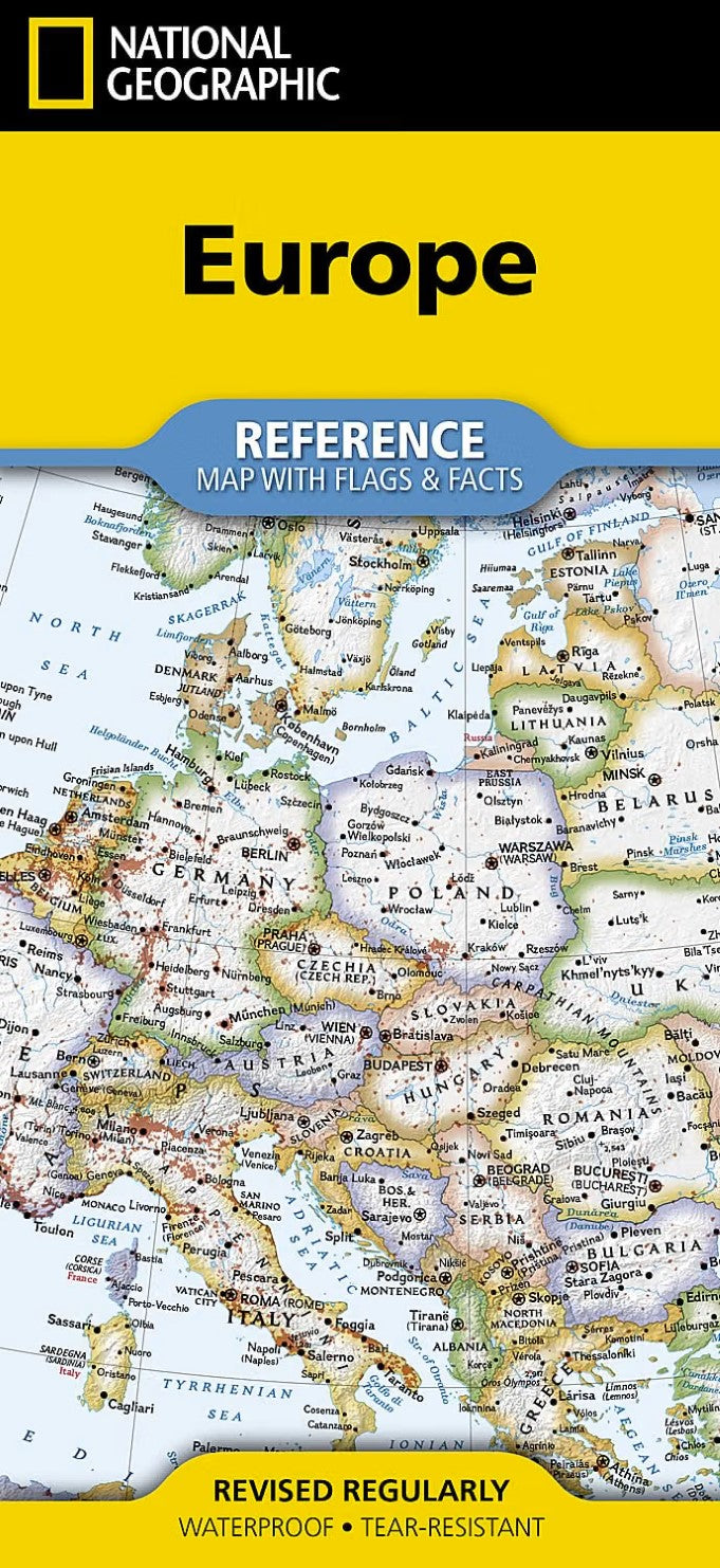 Europe with Flags & Facts [folded]