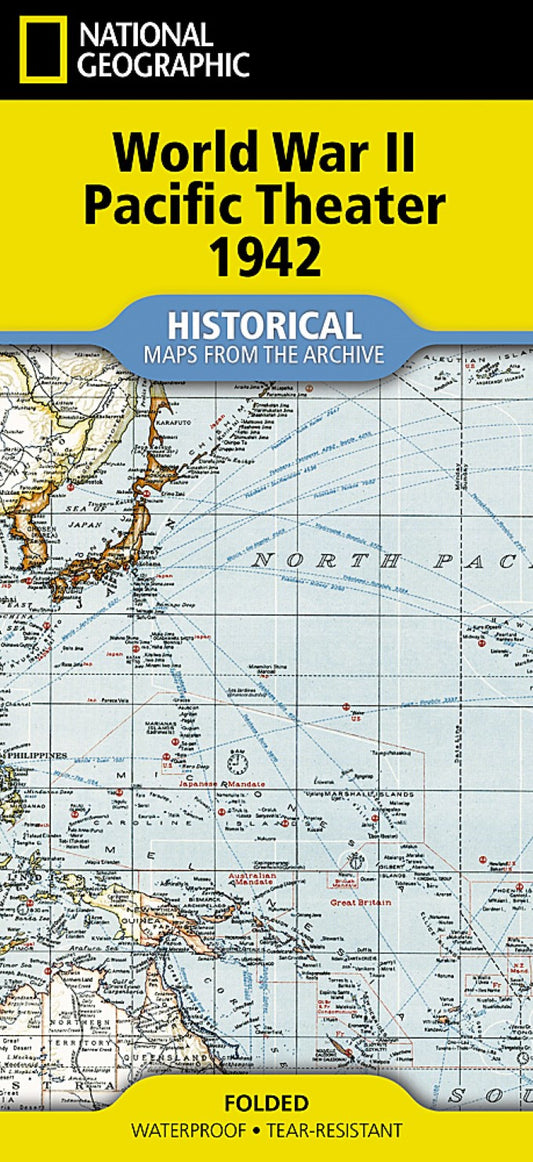 WWII Pacific Theater Map (folded from the Archives)